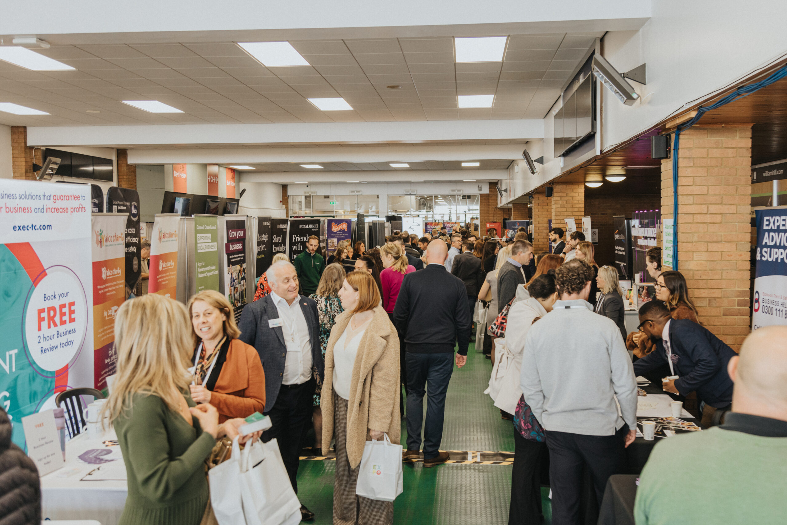 Previous expo — busy exhibition floor
