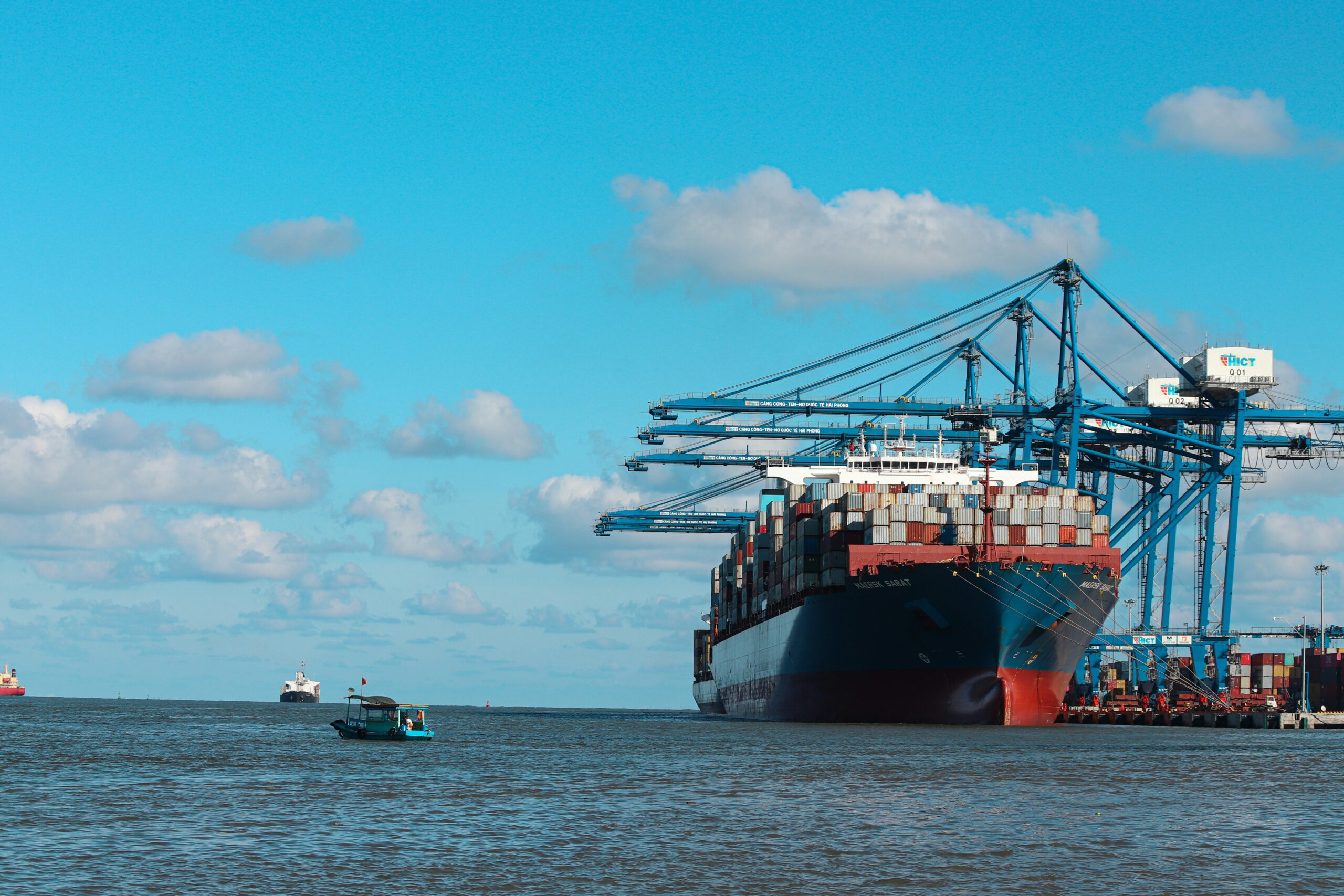 Photo — goods being loaded for export